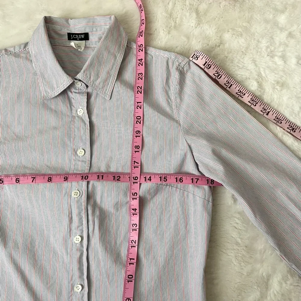 J. Crew Striped Button-Down Shirt Size Medium